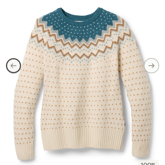 NWT Fjallraven Ovik Knit Glacier Green Sweater - Women's Small - Picture 6 of 10